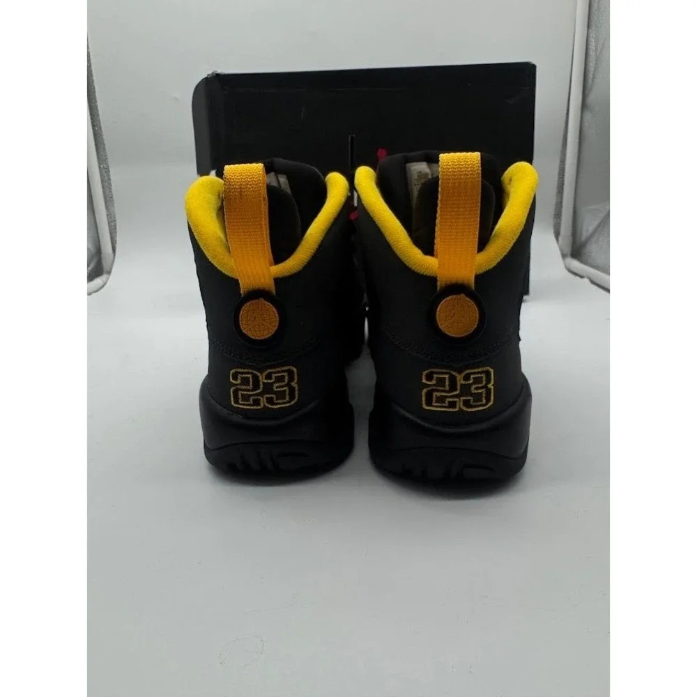 Air Jordan 9 Retro GS Black University Gold 302359-070 Size 7Y Kids Sneakers